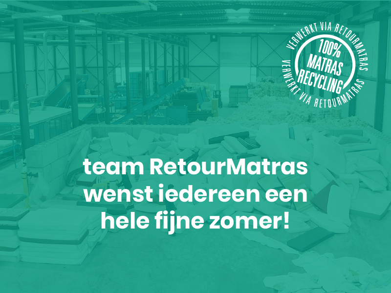 fijne zomervakantie retourmatras